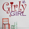 Decal Vinyl Wall Sticker Girly Girl Quote, Multi