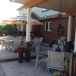Beautiful maintenance free stone deck - Landscaping Stones And Pavers