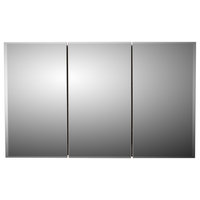 Tri-View Series Medicine Cabinet, 48"x30", Beveled Edge