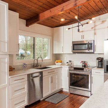 Kitchen with Wood Beams