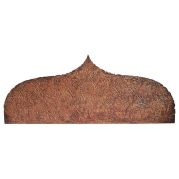 Consigned Jaipur Carved Headboard