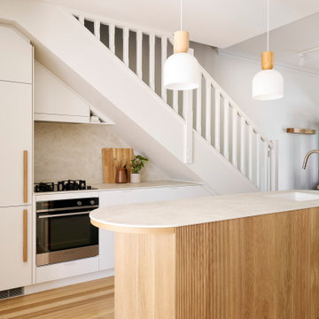 Townhouse Filled With Warmth and Timber Fluting
