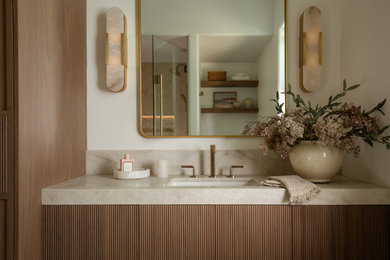 Tuscan bathroom photo in San Diego