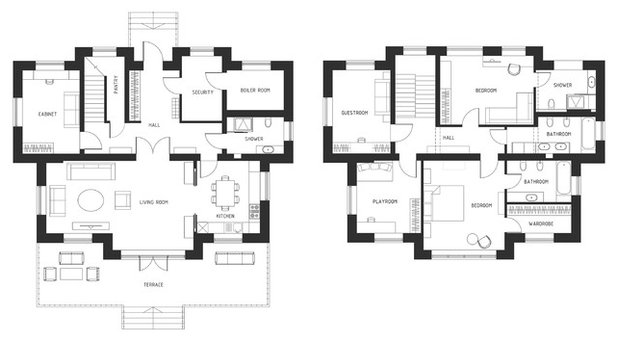 Современный План этажа by Balykov Studio