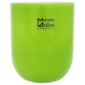 GlassOfVenice Murano Glass Luminoso Tumbler - Green