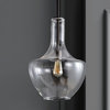Watts 10.5" Glass, Metal LED Pendant, Oil Rubbed Bronze/Clear, Width: 13.25"