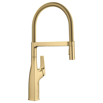 Blanco 442675 Rivana 1.5 GPM 1 Hole Pre-Rinse Pull Out Kitchen - Satin Gold