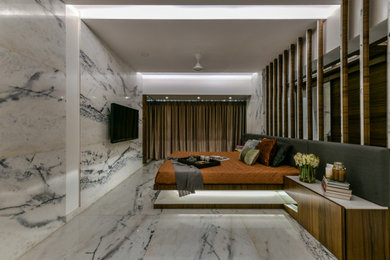 Inspiration for a modern bedroom in Mumbai.