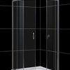 DreamLine Solo Frameless Sliding Shower Enclosure and SlimLine 33" by