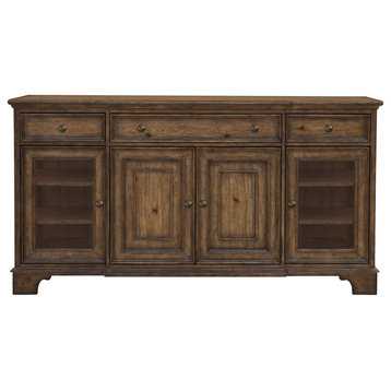Revival Row 3-Drawer Buffet with Cabinet Doors