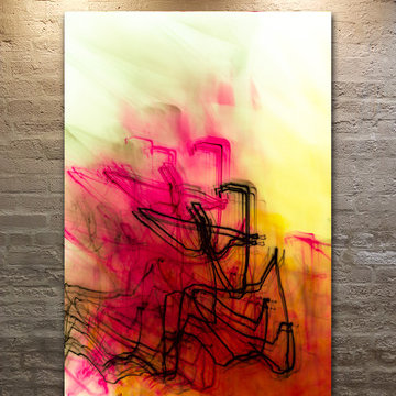 Red Orange Contemporary Abstract Art