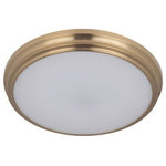 Craftmade Lighting - Craftmade Lighting X6611-SB-LED X66 Series - 11" 18W 1 LED Flush Mount - Frosted Glass Shade (included)