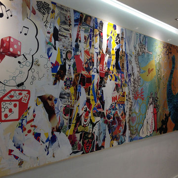 Large decorative mural for private offices (one of a kind artwork)