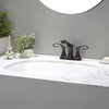 Flared Rectangular Ceramic Undermount Bathroom Sink
