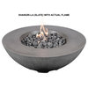 Pyromania Shangri-La Concrete Fire Bowl, 41", Slate Gray, Propane