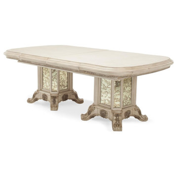 Emma Mason Signature Reach Royale Rectangular Wood Dining Table in Champagne