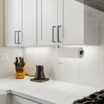 Sleek Modern Kitchen with White Cabinets 2 and High-End Appliances