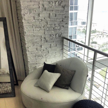 Stone Column in Penthouse