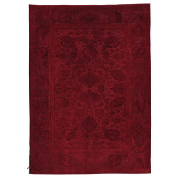 Rug Collection, Red, 6'9"x9'6"