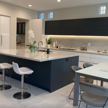 Futuristic, Sleek Updated Kitchen