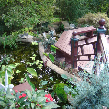 Stone Pool with Water Slide
