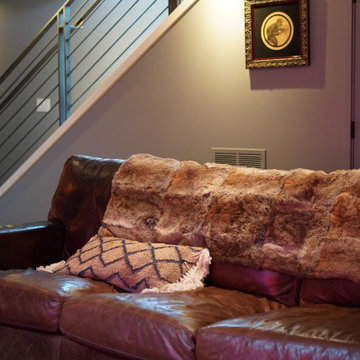 A High-Tech Basement Redesign Infused with Art and Innovation
