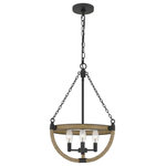 Quoizel - Quoizel WAG2816MBK Three Light Pendant Wagner Matte Black - A twist of timeless rope gives Wagner, available as a pendant or chandelier,a touch of coastal allure. Paired with clear glass accents and a matte black finish, this design offers a stylish feel that transcends pigeonholing: use it in rustic, bohemian, industrial, classic, and coastal design schemes alike.