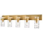 Z-Lite - Fontaine 5 Light Bathroom Vanity Light, Rubbed Brass - This 5 light Vanity Light from the Fontaine collection by Z-Lite will enhance your home with a perfect mix of form and function. The features include a Rubbed Brass finish applied by experts.