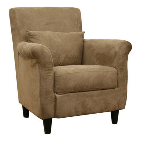 Baxton Studio Marquis Tan Microfiber Club Chair