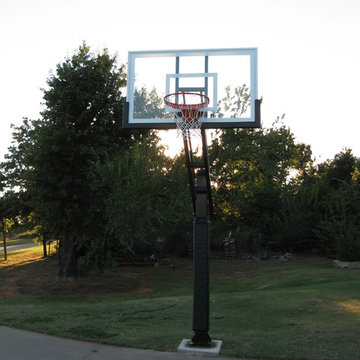 Brian B's Pro Dunk Gold Basketball System on a 40x45 in Blanchard, OK