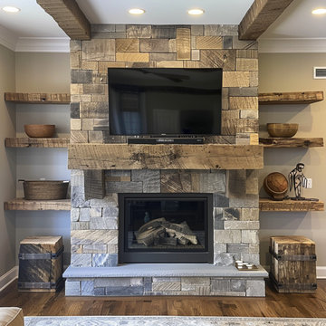 Mantels with Matching Shelves