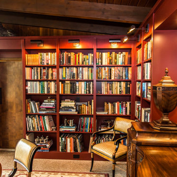 Old World Library and Dining Room