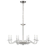 Visual Comfort & Co. - Brigitte Large Chandelier in Clear Glass and Polished Nickel - Brigitte Large Chandelier in Clear Glass and Polished Nickel