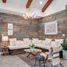 reclaimed wood wall