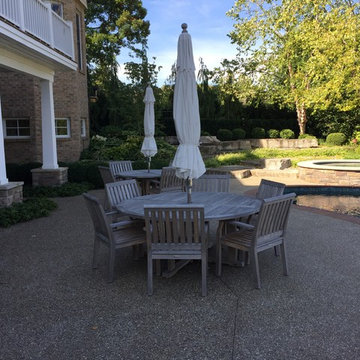 Pool Patio Exposed Aggregate Cleaning | Sealing | Rochester, Michigan