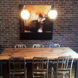 Maple Salvaged Live Edge Dining Table - Dining Tables