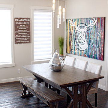 Interior design with custom art