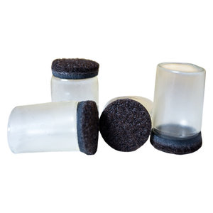 Clear Sleeve Felt Bottom Chair Leg Floor Protectors Contemporary