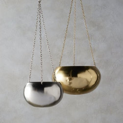 2-piece raj hanging planter set | CB2 - Indoor Pots And Planters