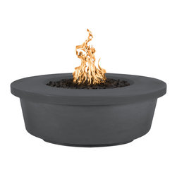 The Outdoor Plus - Tempe Firepit, Gray, 48" - Fire Pits