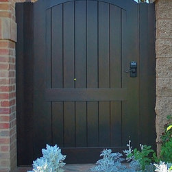 Clean and Simple Wood Gates - Home Fencing And Gates