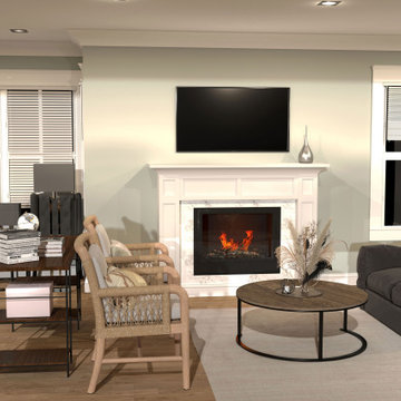 Residential_Family room remodel (Wallington, NJ)