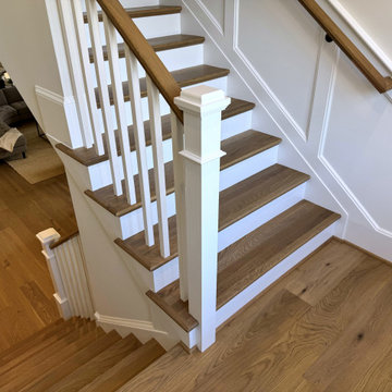 Project #141 | Timeless Switchback Staircase with Traditional Box Newels