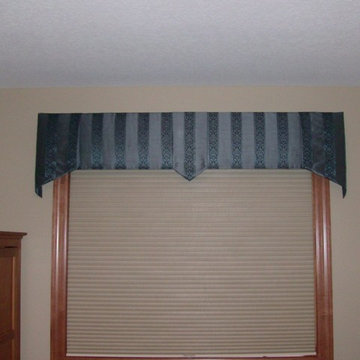 Custom Cornice over Duette Architella