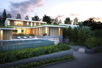 Minimalist exterior home photo in Vancouver