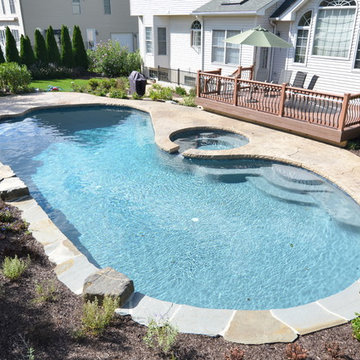 In Ground Swimming Pool with Flush Spa