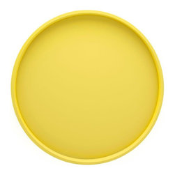 Round Serving Tray in Lemon - Serving Trays