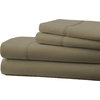 Becky Cameron Luxury 4-Piece Bed Sheet Set, California King, Taupe