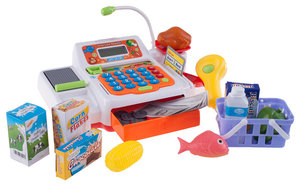 Hey! Play! Pretend Electronic Cash Register With Real Sounds and Functions