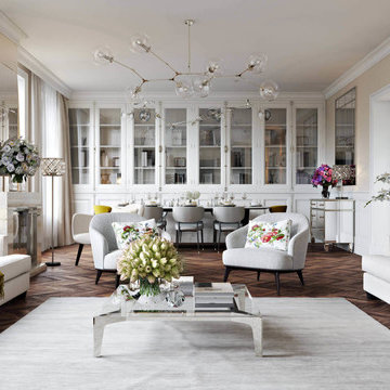 Interior Rendering Services for a Living Room Design